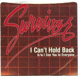 Survivor I Can't Hold Back VINYL 7" USED