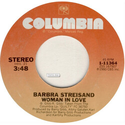 Barbra Streisand Woman In Love USED VINYL 7INCH 45 RPM SINGLE