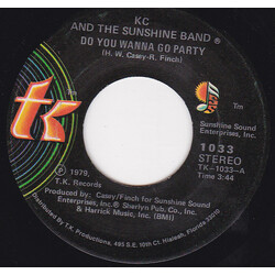 KC & The Sunshine Band Do You Wanna Go Party / Come To My Island USED VINYL 7INCH 45 RPM