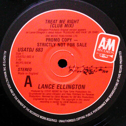 Lance Ellington Treat Me Right Vinyl 12" USED