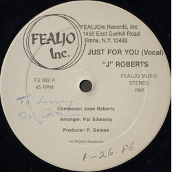 Joan Roberts (2) Just For You USED VINYL 12INCH 33 S RPM