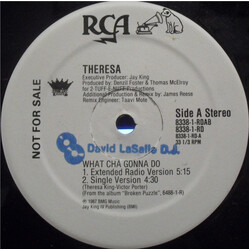 Theresa What Cha Gonna Do USED VINYL 12INCH 33 S RPM PROMO STEREO