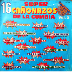 Various 16 Super Cañonazos de la Cumbia, Vol. 2 Vinyl LP USED