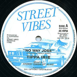 Tippa Irie / Zimbalist / Honey Vibes No Way Jose Vinyl 12" USED