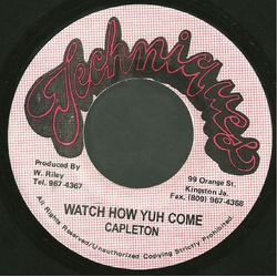 Capleton Watch How Yuh Come Vinyl 7" USED