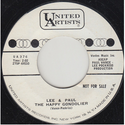 Lee Pockriss / Paul Vance The Happy Gondolier / National Pastime Vinyl 7" USED