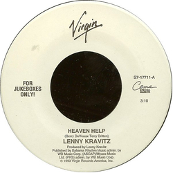 Lenny Kravitz Heaven Help Vinyl 7" USED