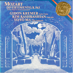 Wolfgang Amadeus Mozart / Gidon Kremer / Kim Kashkashian / Yo-Yo Ma Divertimento, K. 563 Vinyl LP USED