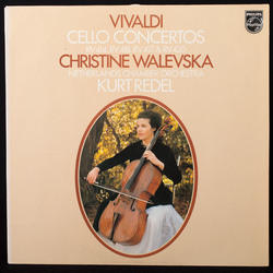 Antonio Vivaldi / Christine Walevska / Netherlands Chamber Orchestra / Kurt Redel Cello Concertos RV 414, RV 418, RV 417, & RV 420 Vinyl LP USED