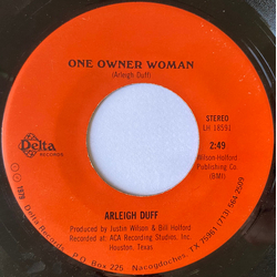 Arlie Duff One Owner Woman Vinyl 7" USED