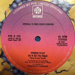 Power Play (2) Do It All The Night VINYL 12" USED
