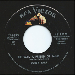 Bobby Bare He Was A Friend Of Mine Vinyl 7" USED
