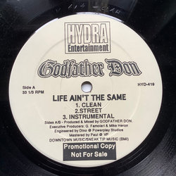 Godfather Don Life Ain't The Same / On The Other Side Vinyl 12" USED