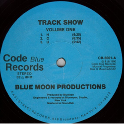 Bluemoon Productions Track Show (Volume One) Vinyl 12" USED