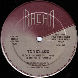Toney Lee Love So Deep Vinyl 12" USED