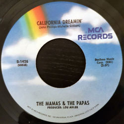 The Mamas & The Papas California Dreamin' / Twelve Thirty Vinyl 7" USED