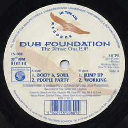 Dub Foundation (2) The Rinse Out E.P. Vinyl 12" USED