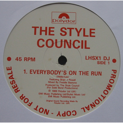 The Style Council Everybody's On The Run Vinyl 12" USED