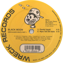 Black Moon Unreleased Beats Part 1 Vinyl 12" USED