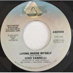 Gino Vannelli Living Inside Myself Vinyl 7" USED