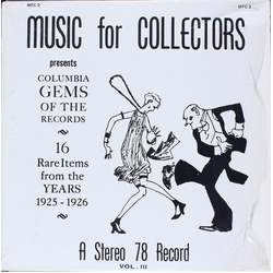 Various Columbia Gems Of The Records: 16 Rare Items From The Years 1925 - 1926 Vinyl LP USED
