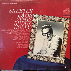 Skeeter Davis Skeeter Davis Sings Buddy Holly Vinyl LP USED
