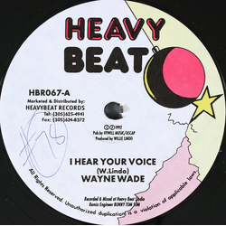 Wayne Wade I Hear Your Voice Vinyl 12" USED