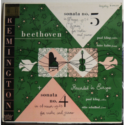 Ludwig van Beethoven / Paul Kling (2) / Hans Kann / Otto Schulhof Sonata No. 5 In F Major Op 24 ("Spring") For Violin And Piano  + Sonata No. 4 In A M