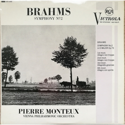 Johannes Brahms / Pierre Monteux / Wiener Philharmoniker Symphony No.2 In D Vinyl LP USED