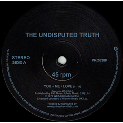 The Undisputed Truth You + Me = Love Vinyl 12" USED
