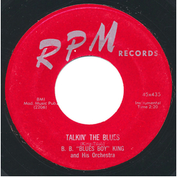 B.B. King Orchestra Talkin' The Blues / Boogie Rock Vinyl 7" USED