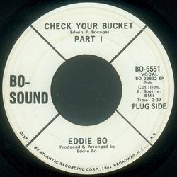 Eddie Bo Check Your Bucket Vinyl 7" USED