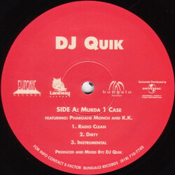 DJ Quik Murda 1 Case / Trouble (Remix Part 3) Vinyl 12" USED