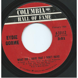 Eydie Gormé What Did I Have That I Don't Have? / If He Walked Into My Life Vinyl 7" USED