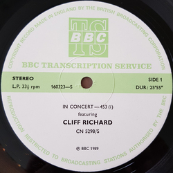 Cliff Richard In Concert-453 Vinyl LP USED