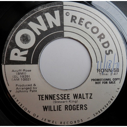 Willie Rogers (2) Tennessee Waltz / Wake Up Vinyl 7" USED