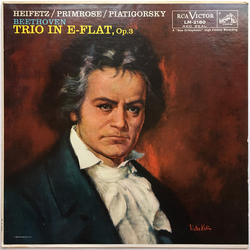 Ludwig van Beethoven / Jascha Heifetz / William Primrose / Gregor Piatigorsky Trio In E-Flat, Op. 3 Vinyl LP USED