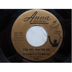 Barrett Strong Yes, No, Maybe So / You Knows What To Do Vinyl 7" USED