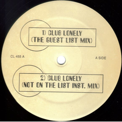 Lil' Louis & The World / Unknown Artist Club Lonely / Birds & Trees (Remix) Vinyl 12" USED