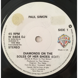Paul Simon Diamonds On The Soles Of Her Shoes Vinyl 7" USED