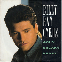 Billy Ray Cyrus Achy Breaky Heart Vinyl 7" USED
