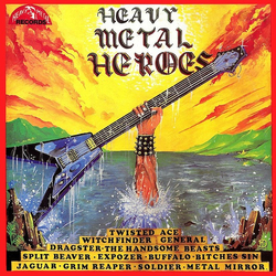 Various Heavy Metal Heroes Vinyl LP USED