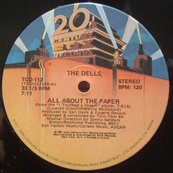 The Dells All About The Paper Vinyl 12" USED