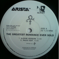 The Artist (Formerly Known As Prince) The Greatest Romance Ever Sold Vinyl 12" USED