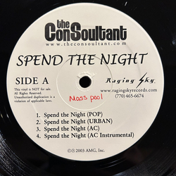The Consoultant Spend The Night USED VINYL 12INCH