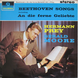 Hermann Prey / Gerald Moore Beethoven Lieder Vinyl LP USED