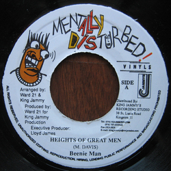 Beenie Man Heights Of Great Men Vinyl 7" USED