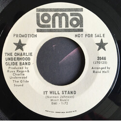 The Charlie Underwood Glide Band It Will Stand / Doggin' Around Vinyl 7" USED
