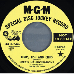 Herb Strizik Birds, Fish And Chips / O.K. Fine Vinyl 7" USED