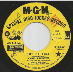 Chris Farlowe Out Of Time USED VINYL 7INCH SINGLE PROMO